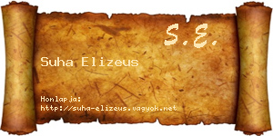 Suha Elizeus névjegykártya